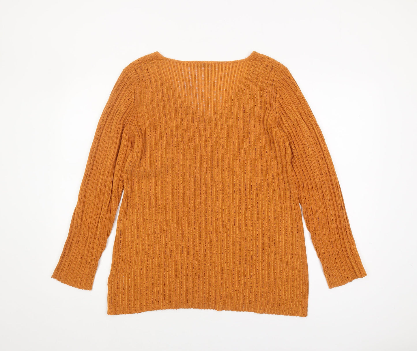Womens UK Size M Planet Orange Pullover Jumper