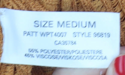 Womens UK Size M Planet Orange Pullover Jumper