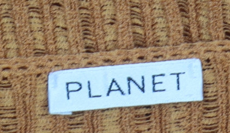 Womens UK Size M Planet Orange Pullover Jumper