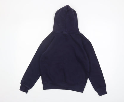 NICCE Boys Blue Pullover Hoodie, Size 9-10, Logo Accent