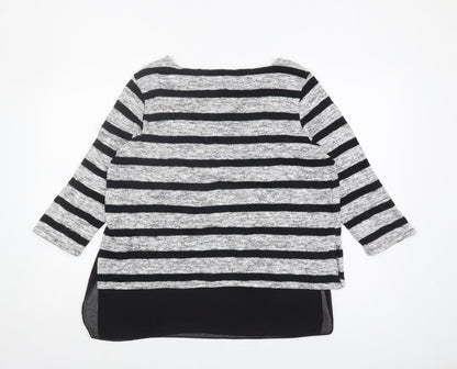 Womens UK Size 14 Phase Eight Black Tunic Jumper