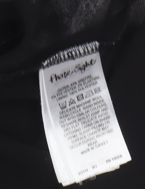 Womens UK Size 14 Phase Eight Black Tunic Jumper