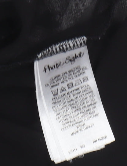 Womens UK Size 14 Phase Eight Black Tunic Jumper