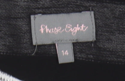 Womens UK Size 14 Phase Eight Black Tunic Jumper
