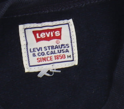 Mens UK Size M Levi's Black Pullover Sweatshirt