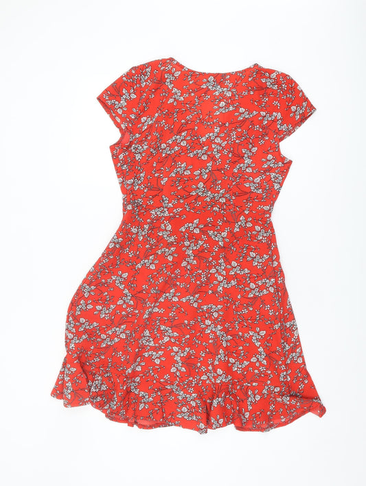 Izabel London Women's Floral Red Dress Size 10