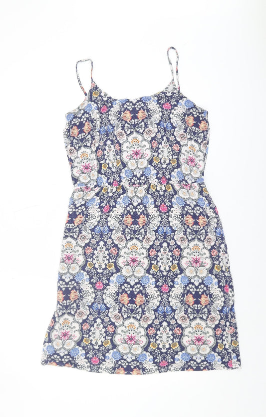 Oasis Women's Multi-Colour Floral Slip Dress S