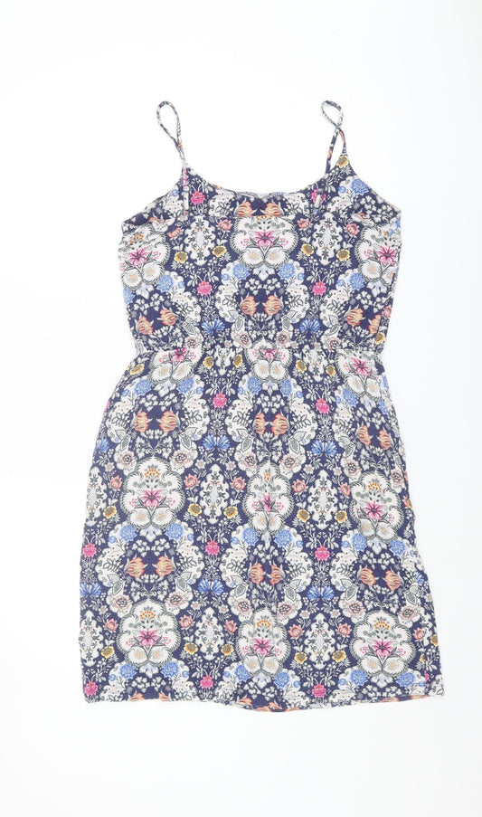 Oasis Women's Multi-Colour Floral Slip Dress S