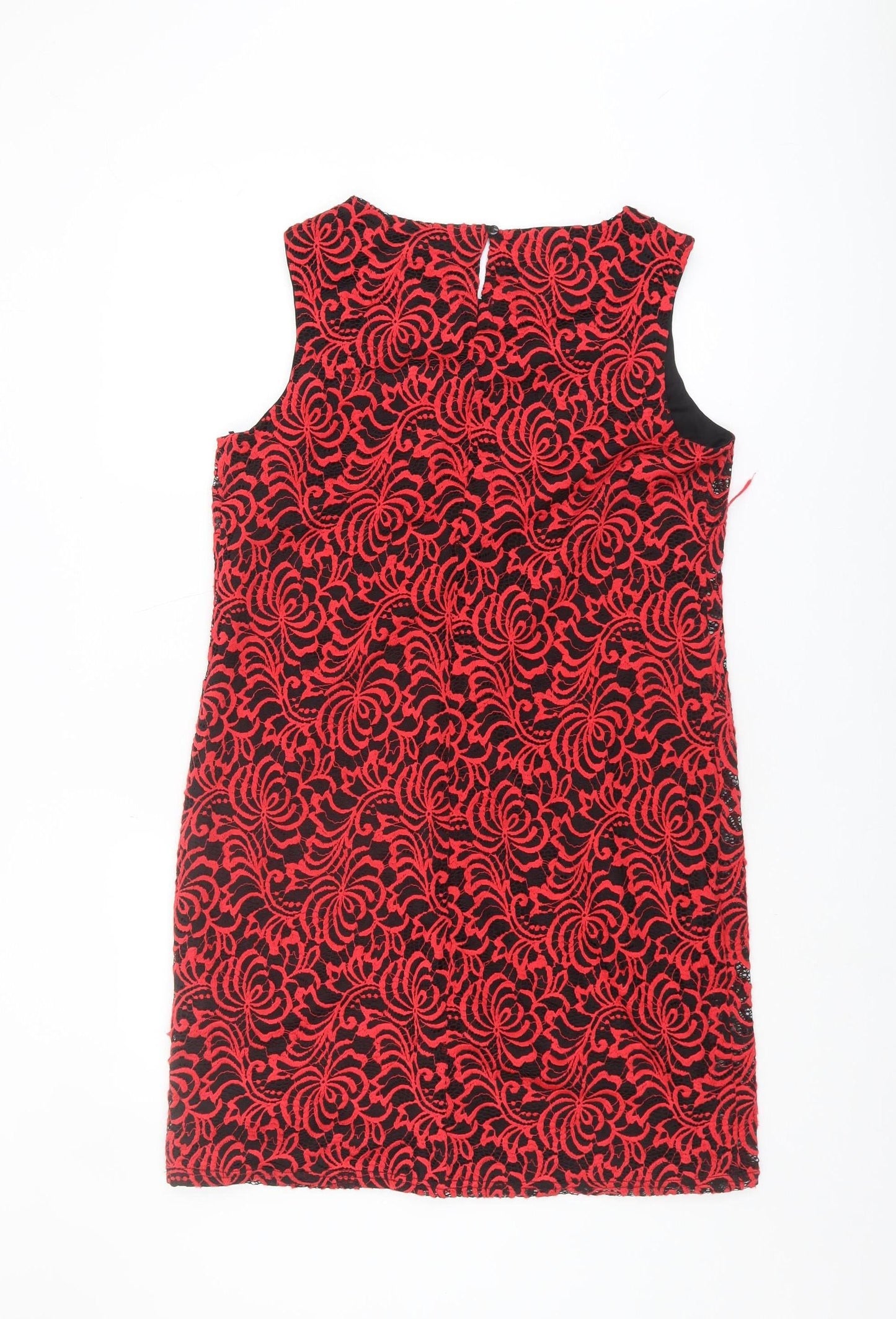Roman Women's Red Sleeveless Dress in Size 14