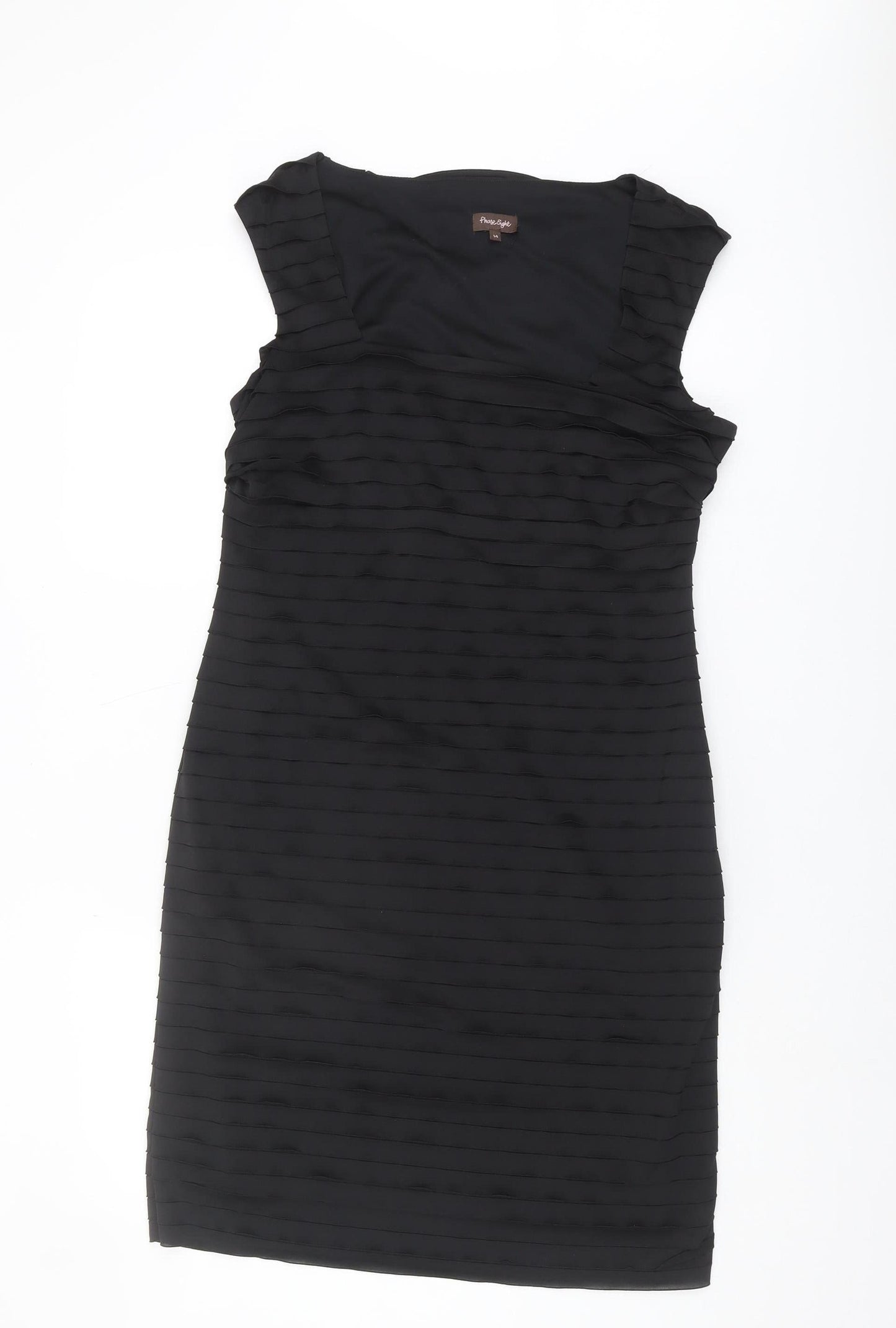 Phase Eight Women's Black Sheath Dress Size 14