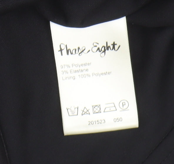 Phase Eight Women's Black Sheath Dress Size 14