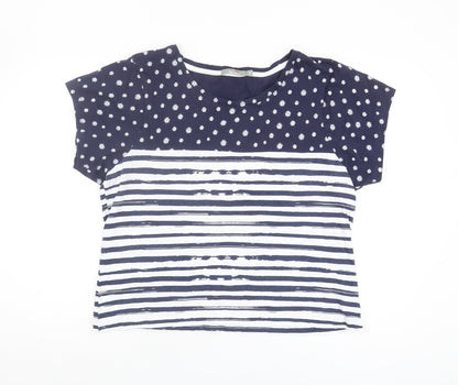 Peter Storm Women's Blue T-Shirt, Size 18, Short Sleeve