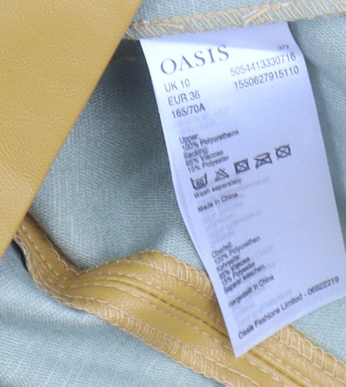 Oasis Women's Yellow Short Pencil Skirt Size 10