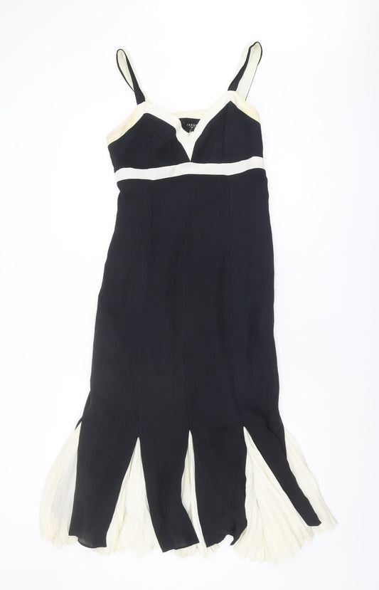 Jaeger Women's Black Silk Cocktail Dress Size 10