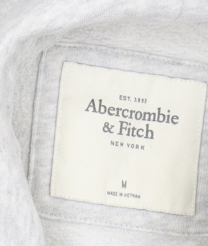 Abercrombie & Fitch Women's Grey M Full Zip Hoodie