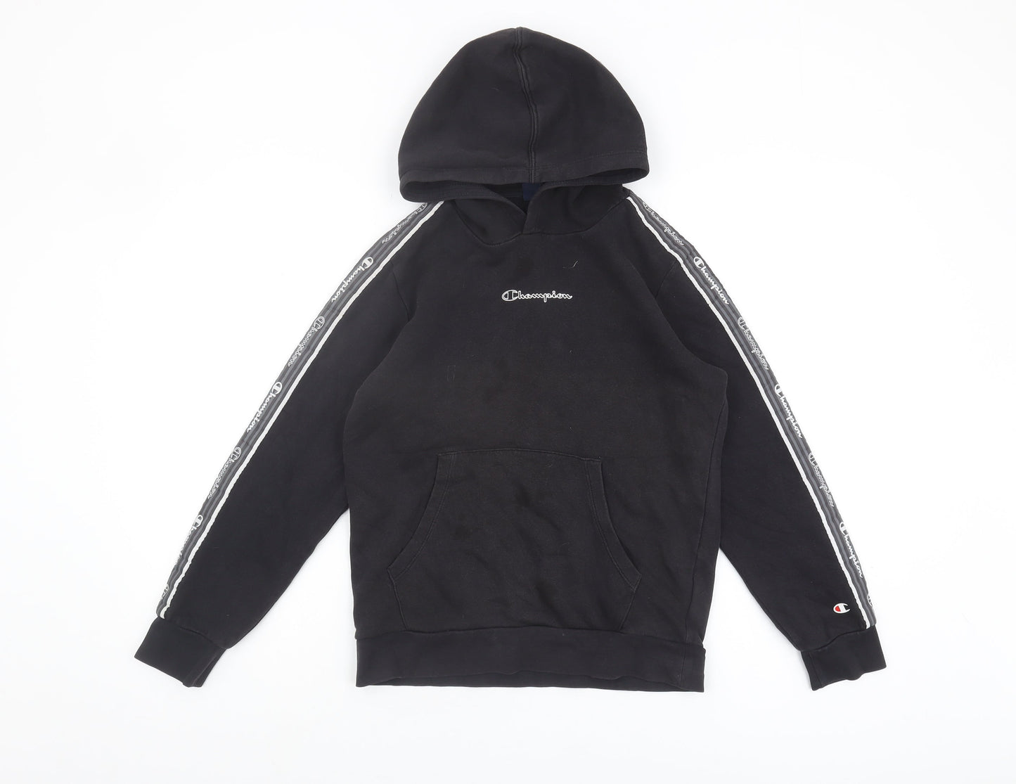 Champion Boys Black Pullover Hoodie 11-12 Years with Logo