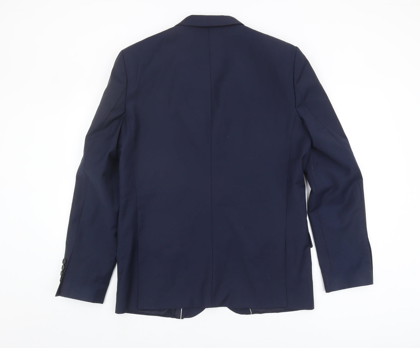 Mens UK Size 42 River Island Regular Blue Suit Jacket