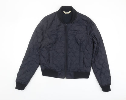Mens UK Size L Hollister Black Quilted Coat