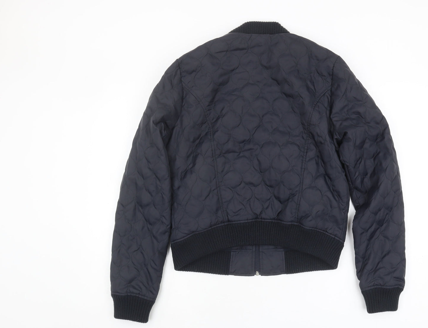 Mens UK Size L Hollister Black Quilted Coat