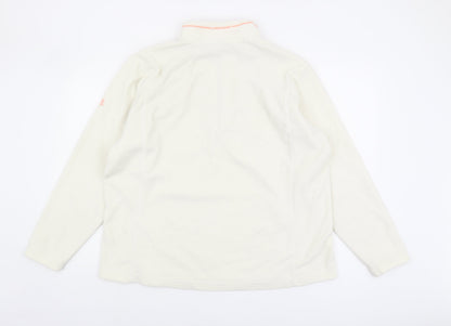 Unisex Adults UK Size 20 Plus Craghoppers White 1/2 Zip Sweatshirt