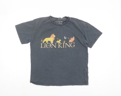 Unisex Adults UK Size S Pull&Bear Black Basic T-Shirt