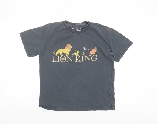 Unisex Adults UK Size S Pull&Bear Black Basic T-Shirt