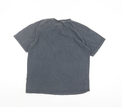 Unisex Adults UK Size S Pull&Bear Black Basic T-Shirt
