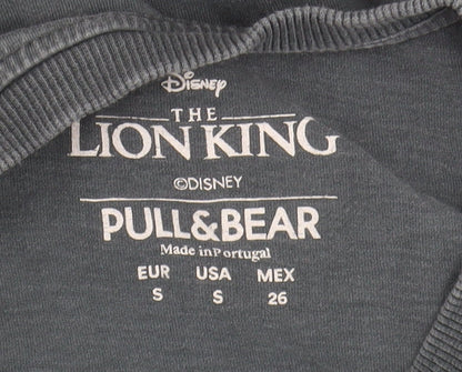 Unisex Adults UK Size S Pull&Bear Black Basic T-Shirt