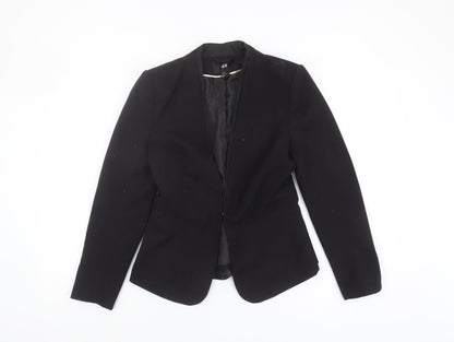 H&M Women's Black Suit Jacket Size 10