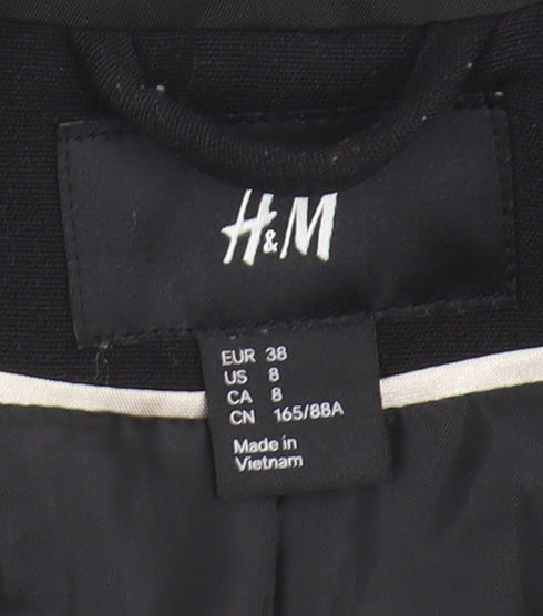 H&M Women's Black Suit Jacket Size 10