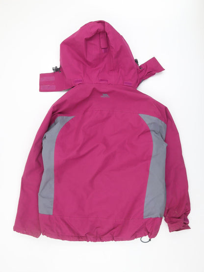 Womens UK Size L Trespass Purple Parka Coat