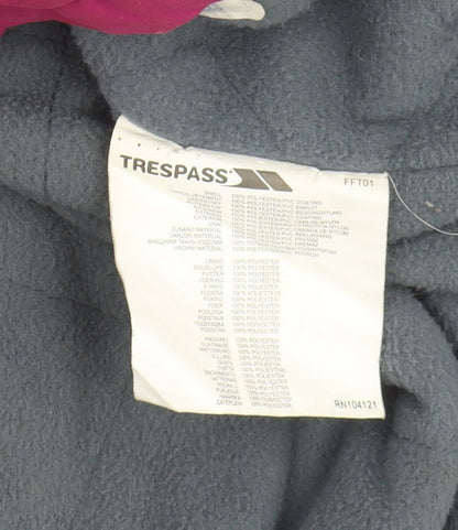 Womens UK Size L Trespass Purple Parka Coat