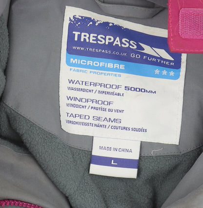Womens UK Size L Trespass Purple Parka Coat