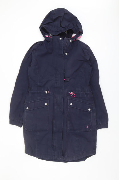 Joules Women's Blue Parka XS Waterproof Coat