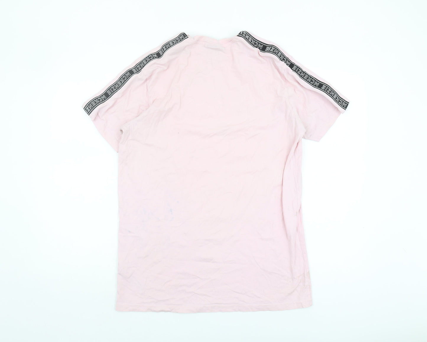 McKenzie Men's Pink Cotton Short Sleeve T-Shirt M