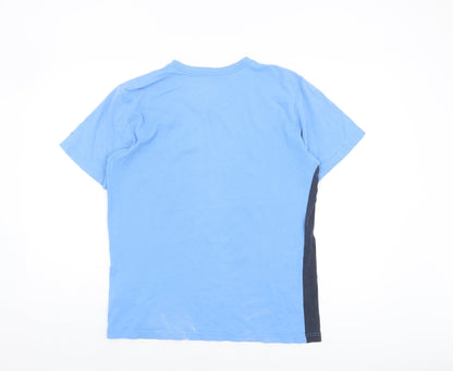 Nike Men's Blue Medium V-Neck T-Shirt
