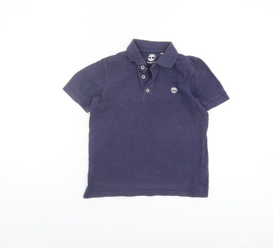 Timberland Boys Blue Polo T-Shirt 10 Years