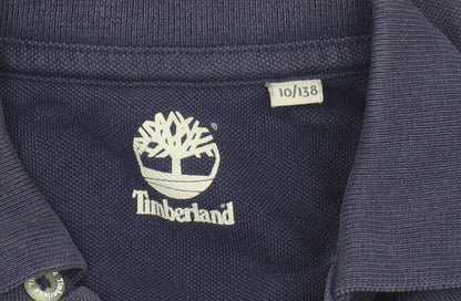Timberland Boys Blue Polo T-Shirt 10 Years