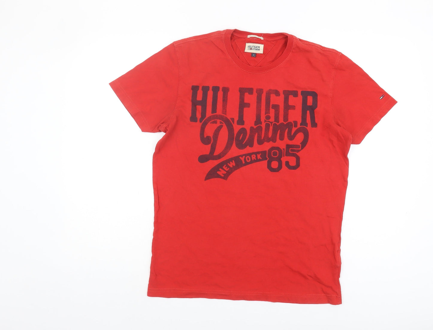 Mens UK Size S Hilfiger Denim Red  T-Shirt