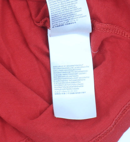 Mens UK Size S Hilfiger Denim Red  T-Shirt