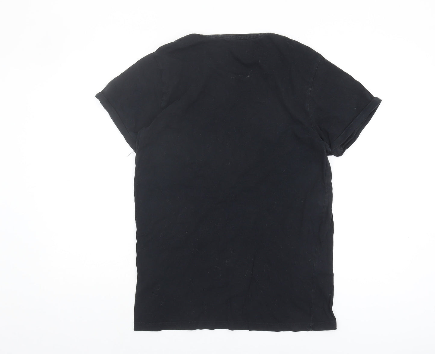 Mens UK Size M Firetrap Black  T-Shirt