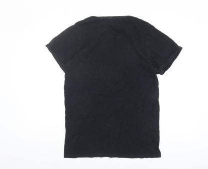 Mens UK Size M Firetrap Black  T-Shirt