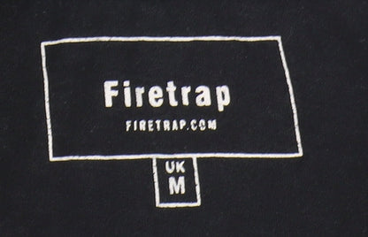 Mens UK Size M Firetrap Black  T-Shirt