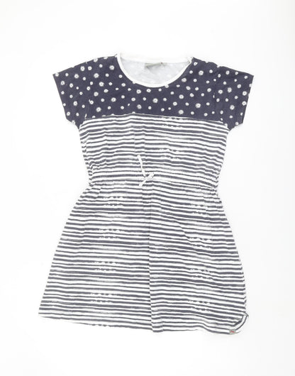 Peter Storm Girls Blue Striped T-Shirt Dress - 13 Years