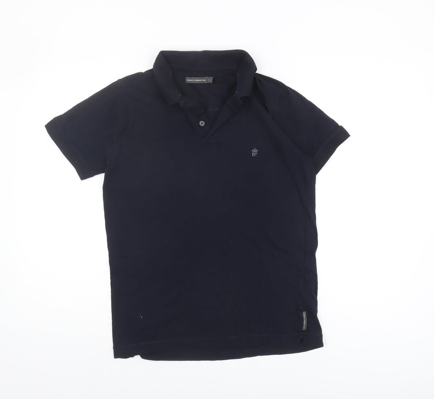 French Connection Men's Black Polo Shirt S