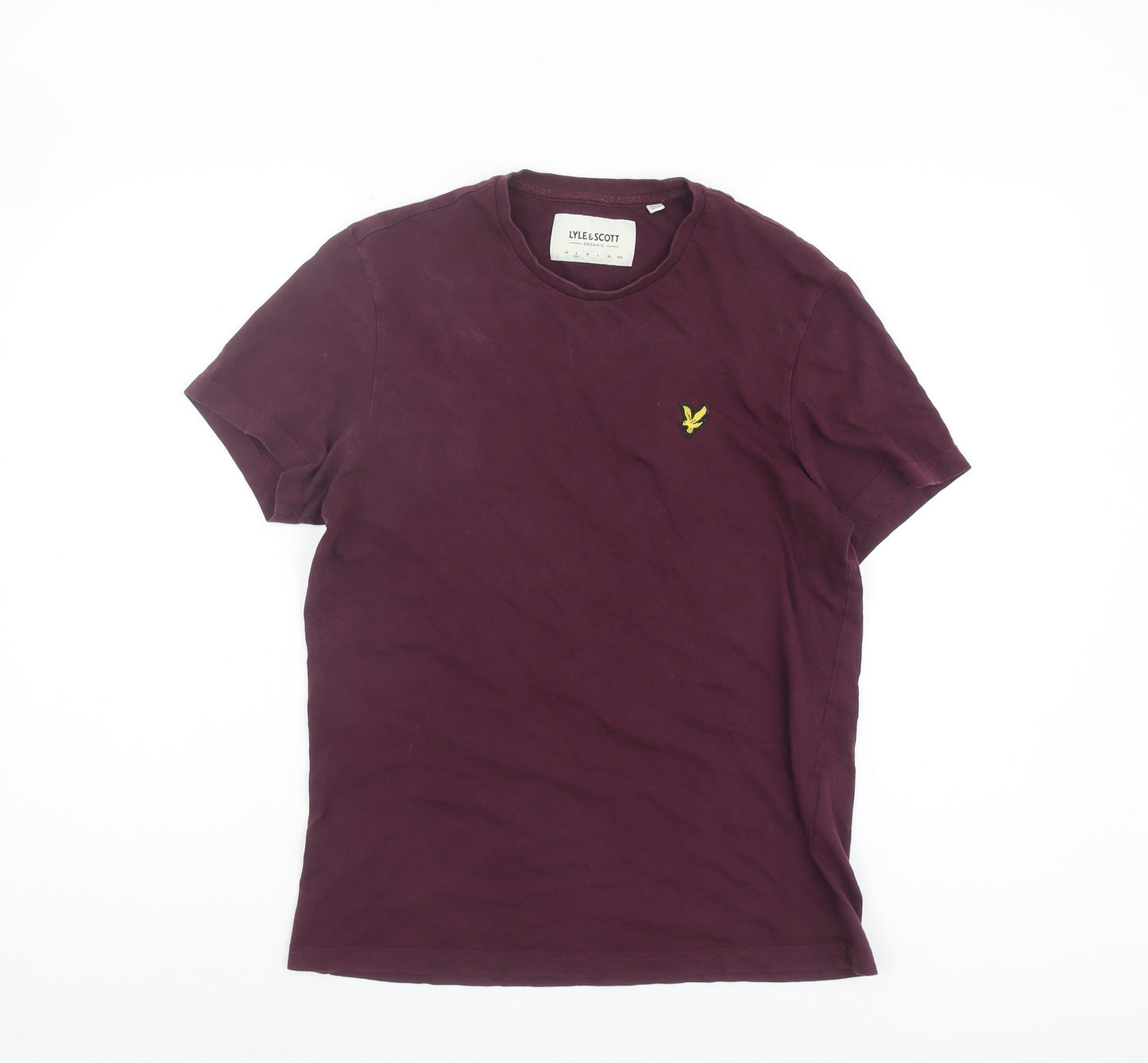 Lyle & Scott Men's Purple Cotton T-Shirt Size S