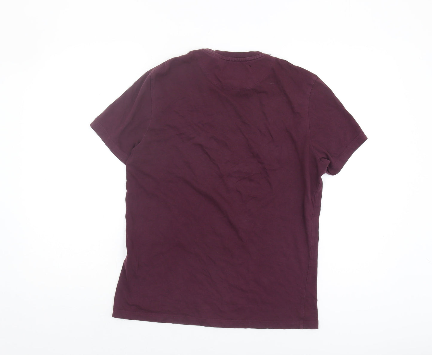 Lyle & Scott Men's Purple Cotton T-Shirt Size S