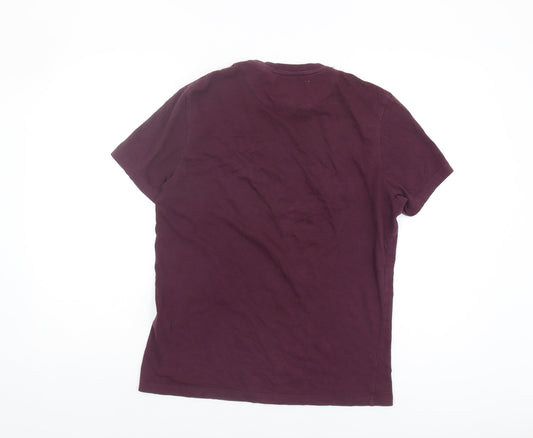 Lyle & Scott Men's Purple Cotton T-Shirt Size S