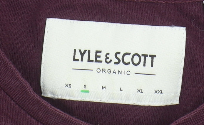 Lyle & Scott Men's Purple Cotton T-Shirt Size S