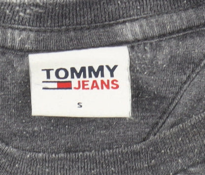 Unisex Adults UK Size S Tommy Jeans Grey Basic T-Shirt